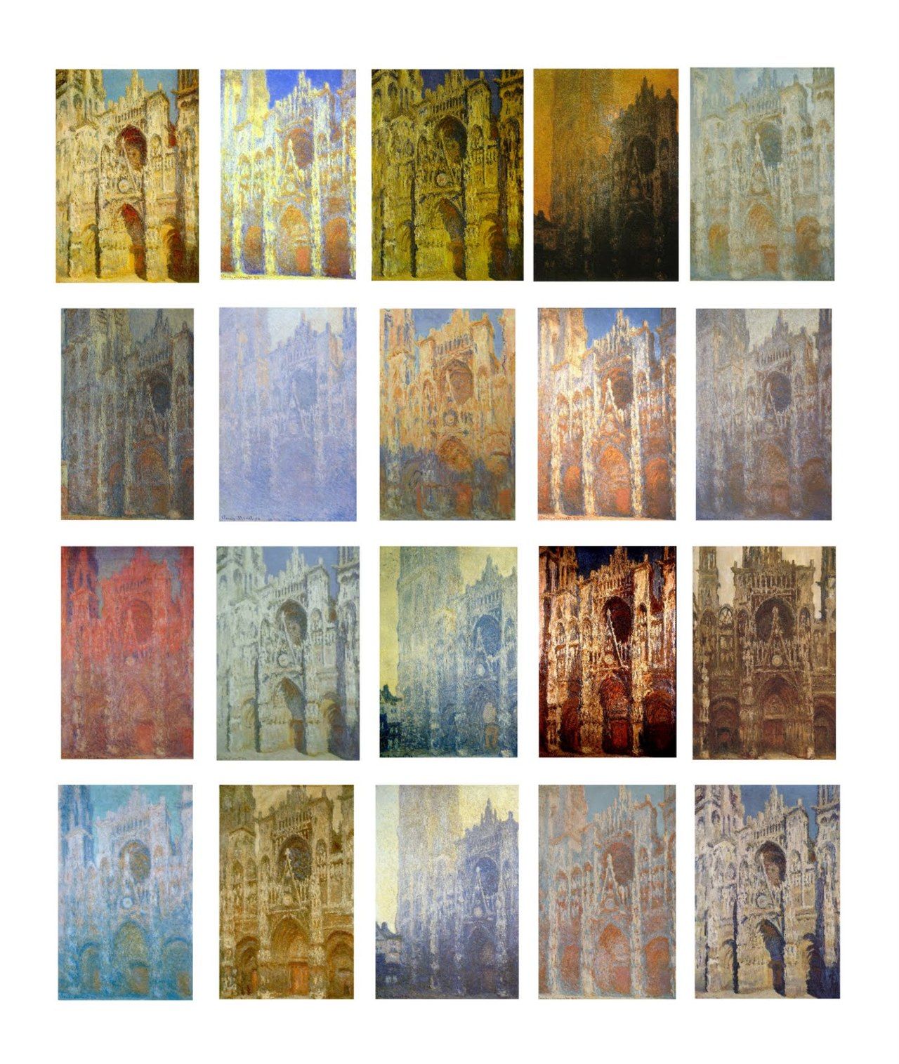 Rouen Cathedral  (Monet Series) 1892-1894