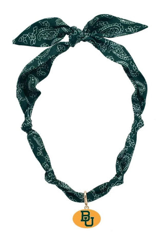 Baylor Bears Logo Bandana Scarf Necklace - Annie Jack TX