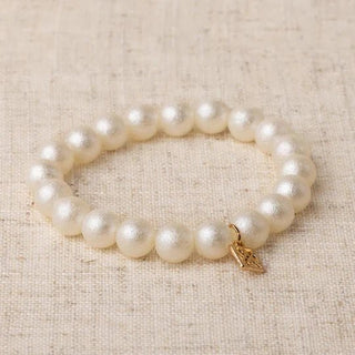 Pearl Stretch Matte Bracelet - Annie Jack TX