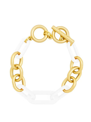 Resin Cable Chain Toggle Bracelet - Annie Jack TX