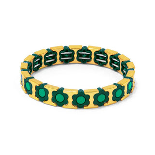 Flower Enamel Stretch Bracelet - Annie Jack TX