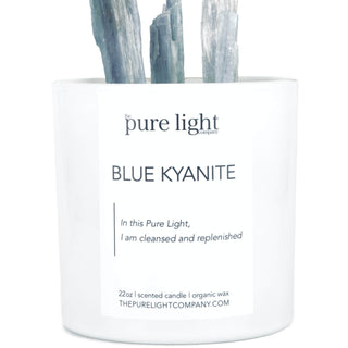 Blue Kyanite Candle - Annie Jack TX