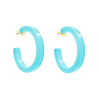 Medium Resin Open Hoop Earring - Annie Jack TX
