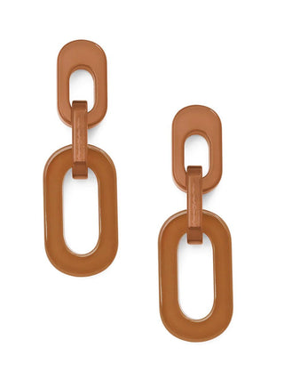 Resin Cable Chain Drop Earring - Annie Jack TX