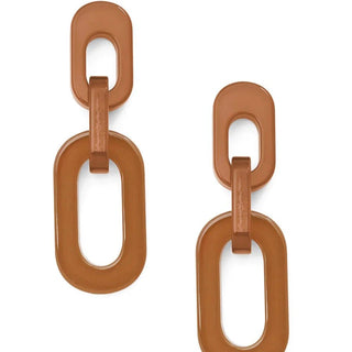 Resin Cable Chain Drop Earring - Annie Jack TX