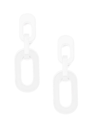Resin Cable Chain Drop Earring - Annie Jack TX