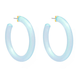 Lucite Shimmer Hoop Earring - Annie Jack TX