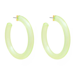 Lucite Shimmer Hoop Earring - Annie Jack TX