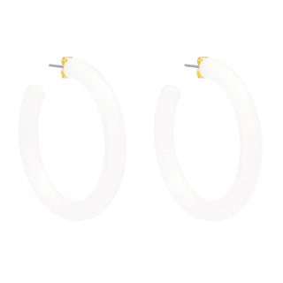 Lucite Shimmer Hoop Earring - Annie Jack TX