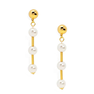 Pearl Beaded Drop Earring - Annie Jack TX