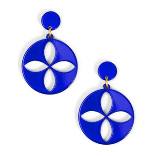 Quatrefoil Cutout Resin Drop Earring - Annie Jack TX