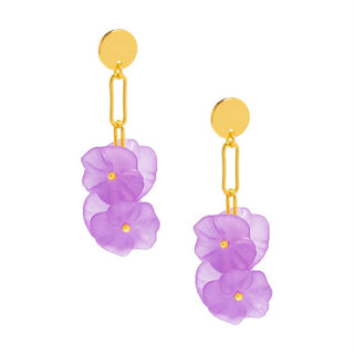 Lotus Leaf Chain Drop Earring - Annie Jack TX