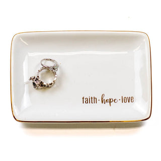 Faith Hope Love Dish 6x4 - Annie Jack TX