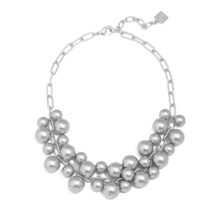 Resin & Link Mixed Bead Collar Necklace - Annie Jack TX