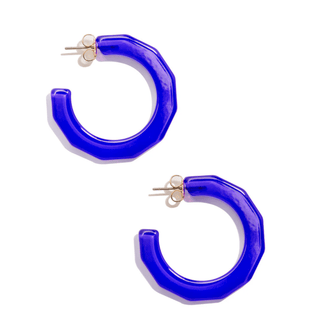 Small Textured Lightweight Hoop Earring - Annie Jack TX