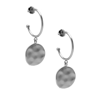 Medallion Charm Hoop Earring - Annie Jack TX