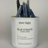 Blue Kyanite Candle