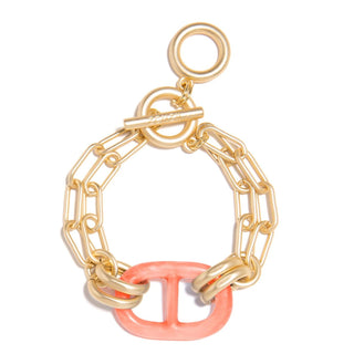 Resin Mariner Link Charm Bracelet - Annie Jack TX