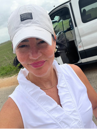 Evelyn Ruffle Neckline Sleeveless Top - Annie Jack TX