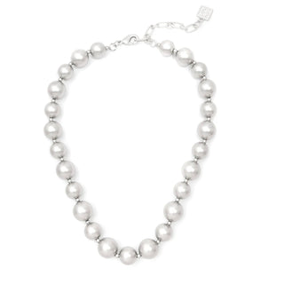 Matte Metal Beaded Collar Necklace - Annie Jack TX