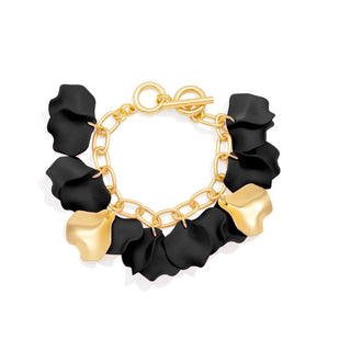 Resin and Metal Petal Link Bracelet - Annie Jack TX