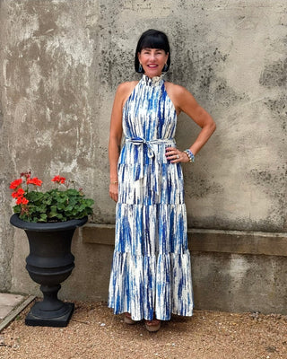 Modern Halter Neck Dress - Annie Jack TX