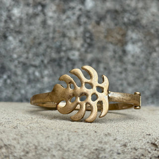 Monstera Leaf Hinge Bracelet - Annie Jack TX