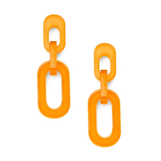 Resin Cable Chain Drop Earring - Annie Jack TX