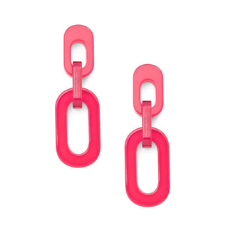 Resin Cable Chain Drop Earring - Annie Jack TX