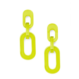 Resin Cable Chain Drop Earring - Annie Jack TX