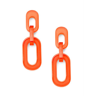 Resin Cable Chain Drop Earring - Annie Jack TX