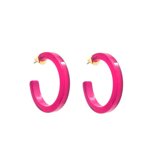 Medium Resin Open Hoop Earring - Annie Jack TX