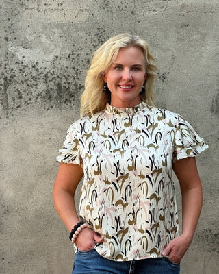 Butterfly Sleeve Whimsical Top - Annie Jack TX