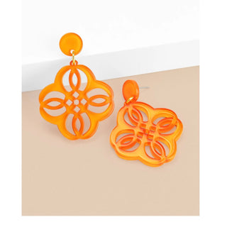 Mandala Pendant Drop Resin Earring - Annie Jack TX