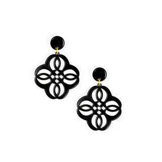 Mandala Pendant Drop Resin Earring - Annie Jack TX
