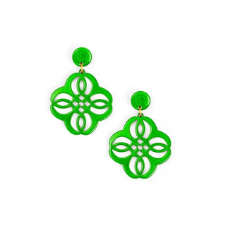 Mandala Pendant Drop Resin Earring - Annie Jack TX