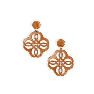 Mandala Pendant Drop Resin Earring - Annie Jack TX