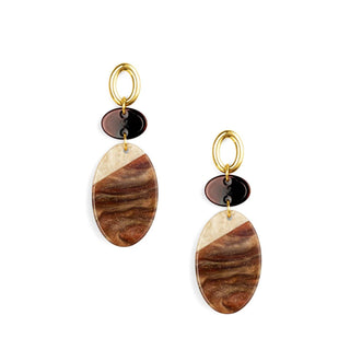 Resin Shimmer Disc Drop Earring - Annie Jack TX