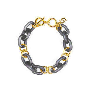 Small Resin Oval Link Toggle Bracelet - Annie Jack TX