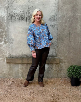 V Neck Floral Top - Annie Jack TX