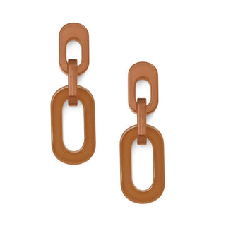 Resin Cable Chain Drop Earring - Annie Jack TX
