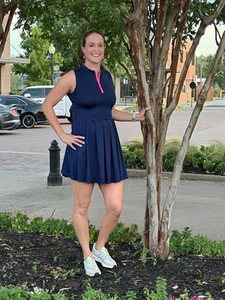 Navy Tennis Dress - Annie Jack TX