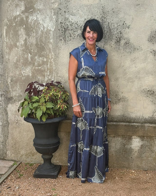 Collared Cap Sleeve Dress - Annie Jack TX