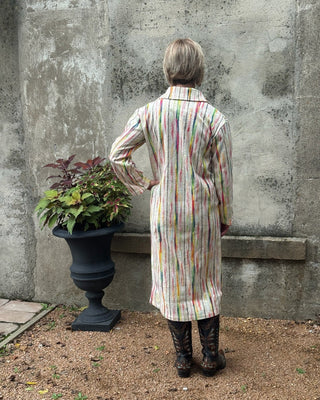 Multi Color Button Down Coat - Annie Jack TX
