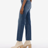Kelsey High Rise Fab Ab Ankle Flare (Royal Wash)