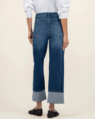 Sienna High Rise Straight Leg Roll Up - Annie Jack TX