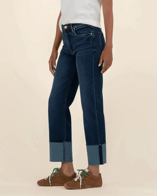 Fay High Rise Fab Ab Straight Leg - Roll up - Annie Jack TX