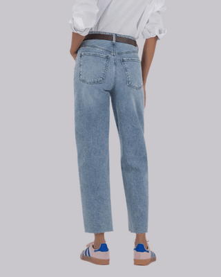 Gwen High Rise Wide Leg Slouch Raw Hem - Annie Jack TX