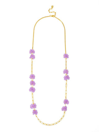 Lotus Leaf Long Necklace - Annie Jack TX