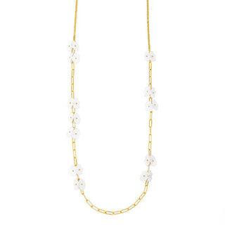Lotus Leaf Long Necklace - Annie Jack TX